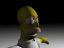 Homer Simpson 3D created in 3ds Max