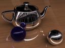 A picture of a teapot, rendered in 3ds Max